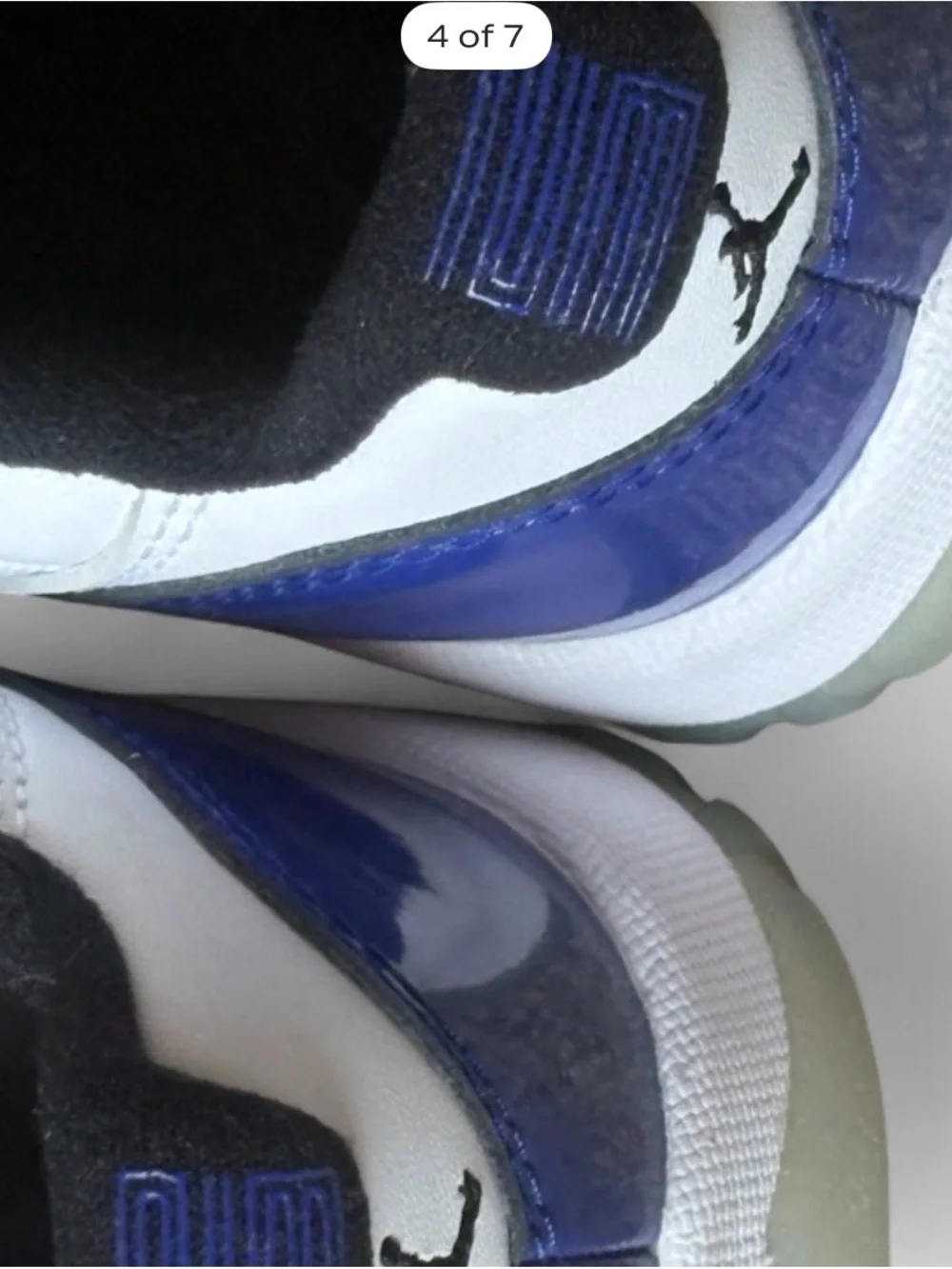 Jordan Men’s Athletic Shoes in White, Blue and Black